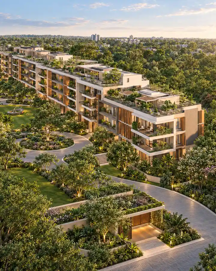Krishvi Prana Hennur project exterior reference image